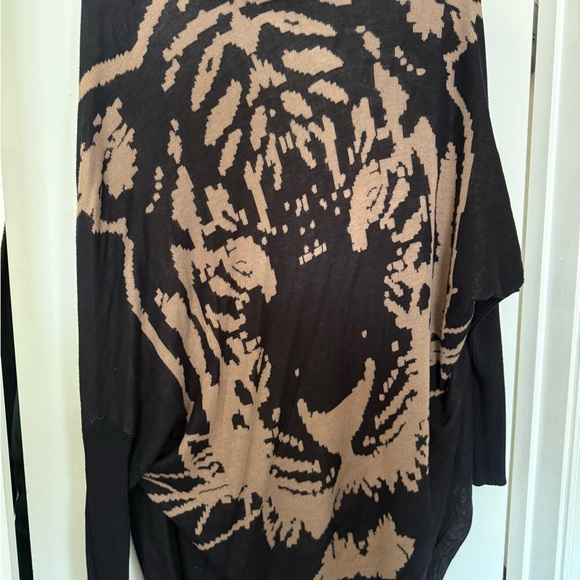 2B Bebe Black and Brown Animal Print Sweater - Picture 4 of 4